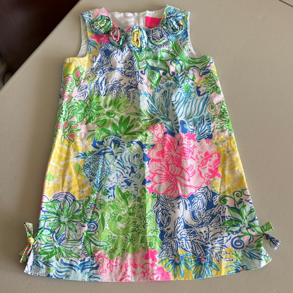 Lilly Pulitzer kids shift dress in multi cheek to cheek